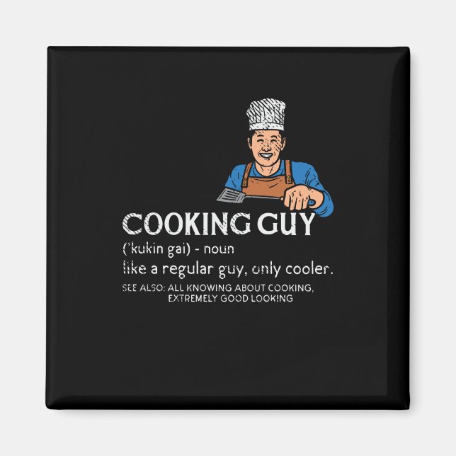Matlagning Guy Definition Magnet (Framsidan)