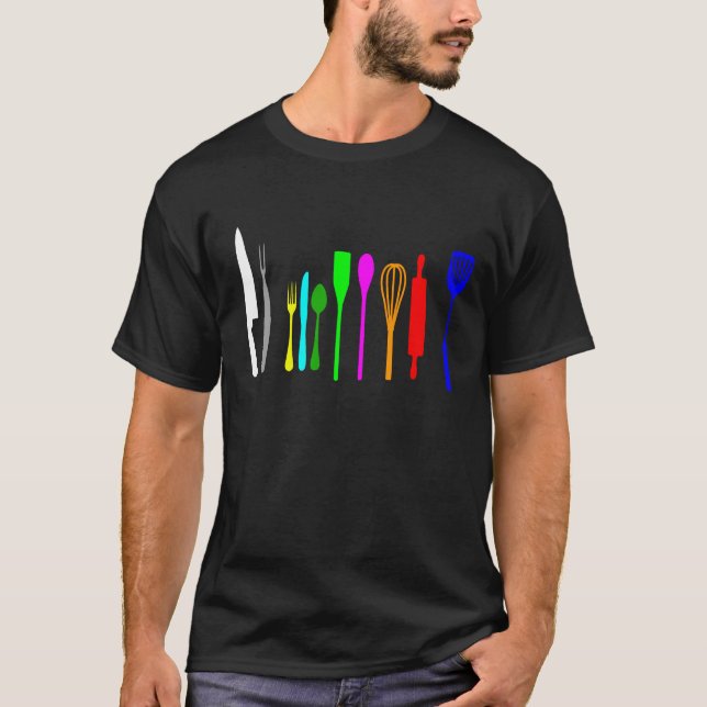 Matlagning i färger t-shirt (Framsida)