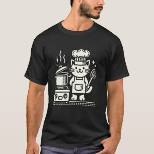 Matlagning Kulinarisk Konst Mat Kock Katt T Shirt