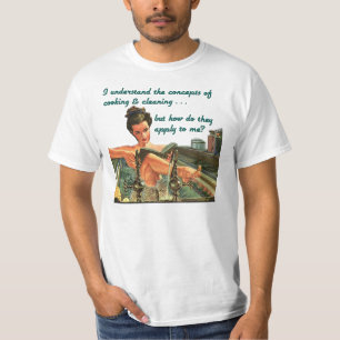 Matlagning- & lokalvårdbegrepp t-shirt