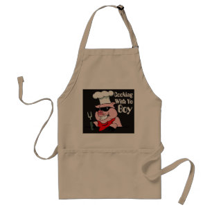 Matlagning med den Yo pojkeapron.en Förkläde