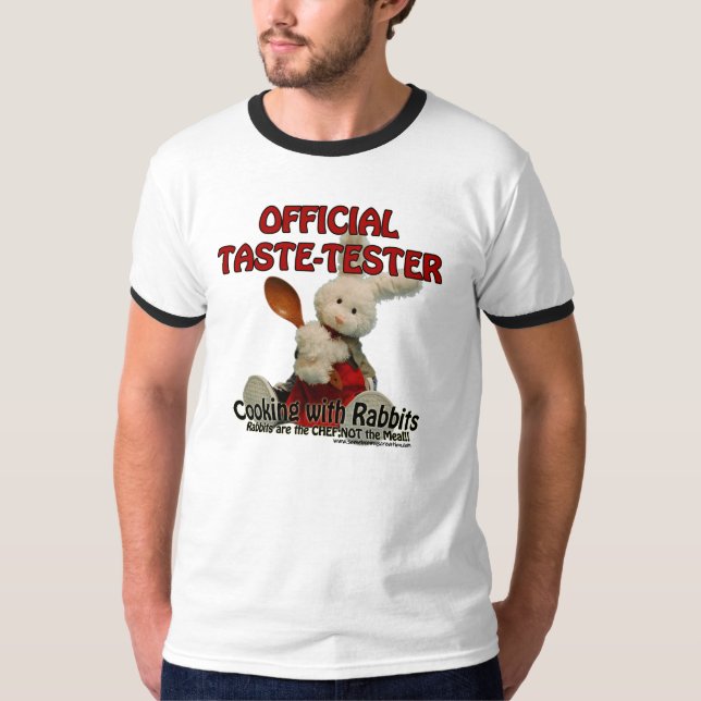 Matlagning med kaniner - Smak-Tester skjorta Tee Shirt (Framsida)