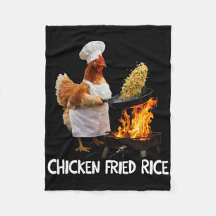 Matlagning Meme Kyckling Chef Roligt Humor Kycklin Fleecefilt