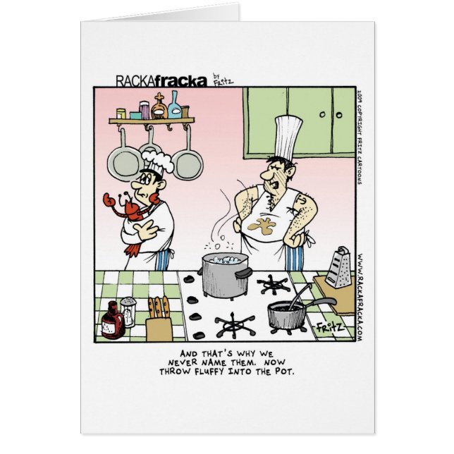 Matlagninghummer Hälsningskort (Framsidan)