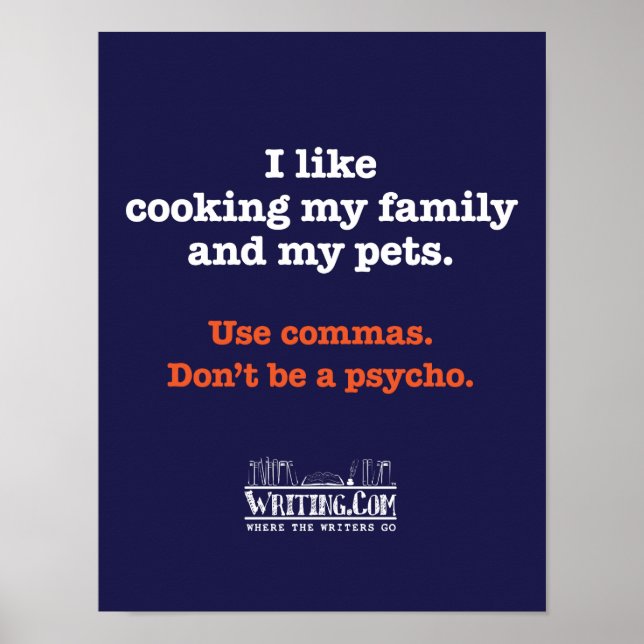 Matlagningsfamilj och husdjur poster (Framsidan)