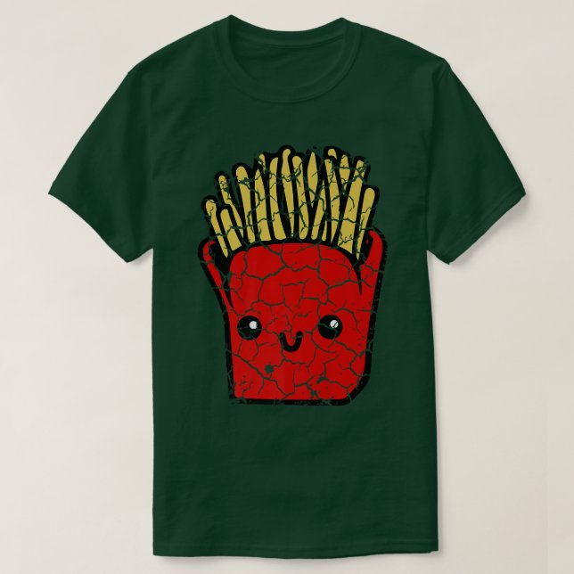 Matlagningsfrites för livsmedelsmatlagning fransk  t shirt (Design framsida)