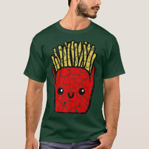 Matlagningsfrites för livsmedelsmatlagning fransk t shirt