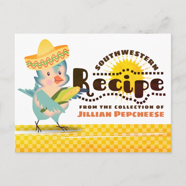 Matlagningskakortet mexikansk fågel maj vykort (Framsida)