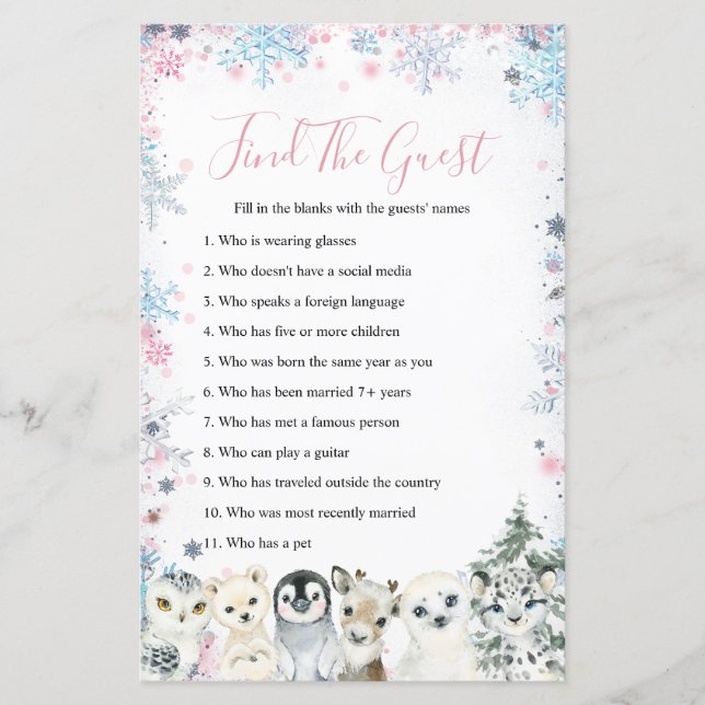 Matlagsspel för träets vinter - djurföremål (Framsida)