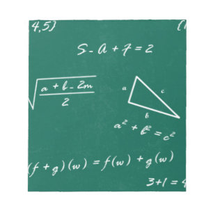 matlärare algebra geek anteckningsblock