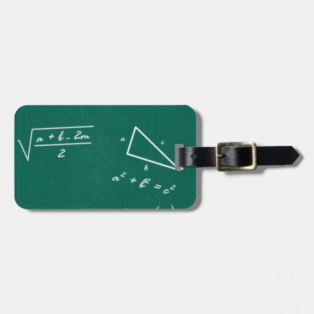 matlärare algebra geek bagagebricka (Horisontell Framsida)