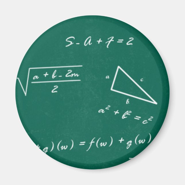 matlärare algebra geek magnet (Framsidan)