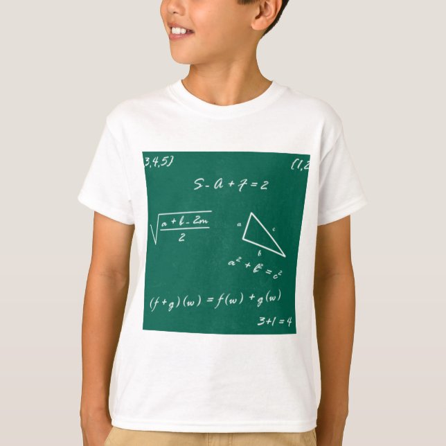matlärare algebra geek t shirt (Framsida)