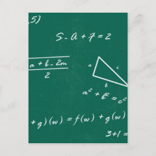 matlärare algebra geek vykort