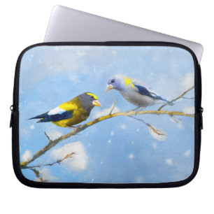 Matmålning av Grosbeak - Utmatning av originalkons Laptop Fodral