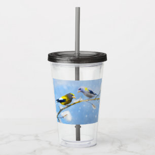 Matmålning av Grosbeak - Utmatning av originalkons Take Away Mugg