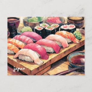 Matmassutskick av japanskt vykort
