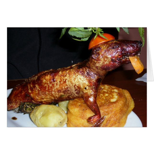 matmjöl hälsningskort (Framsidan Horizontal)