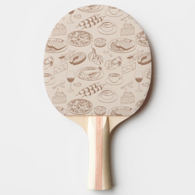 Matmönster 3 pingisracket (Framsidan)