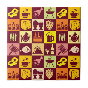 Matmönster Kakelplatta