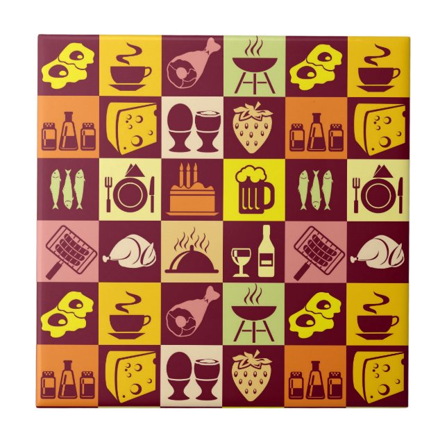 Matmönster Kakelplatta (Framsidan)