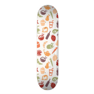 Matmönster Old School Skateboard Bräda 21,6 Cm