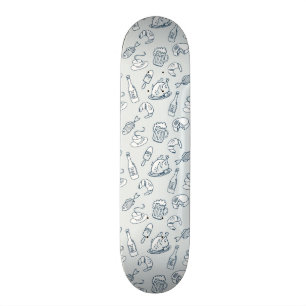 Matmönster Skateboard Bräda 19,5 Cm