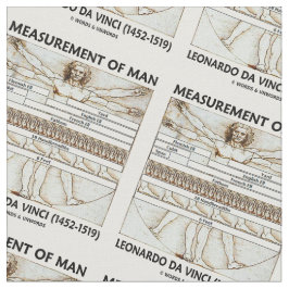 Mätning av den manVitruvian manen Da Vinci Tyg