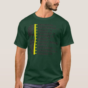 mätning av skäggstillväxt t shirt