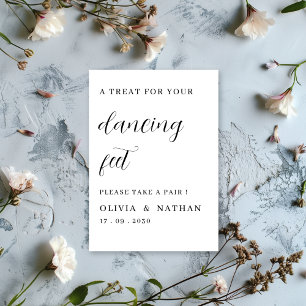 Matningskort för svartvit Bröllop Inbjudningar