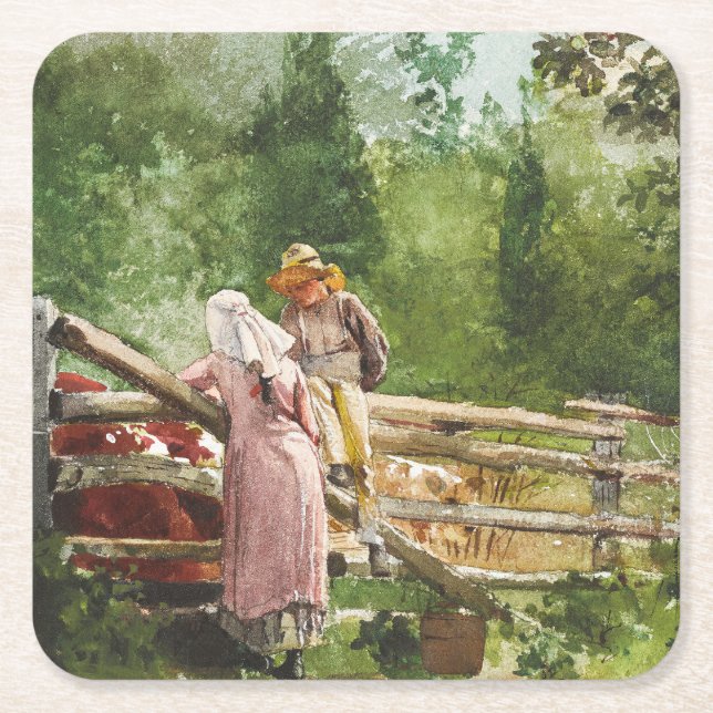 Matningstid Underlägg Papper Kvadrat (Framsidan)