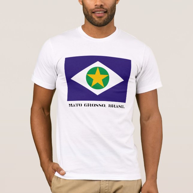 Mato Grosso utslagsplats (med bokstäver) Tee Shirt (Framsida)