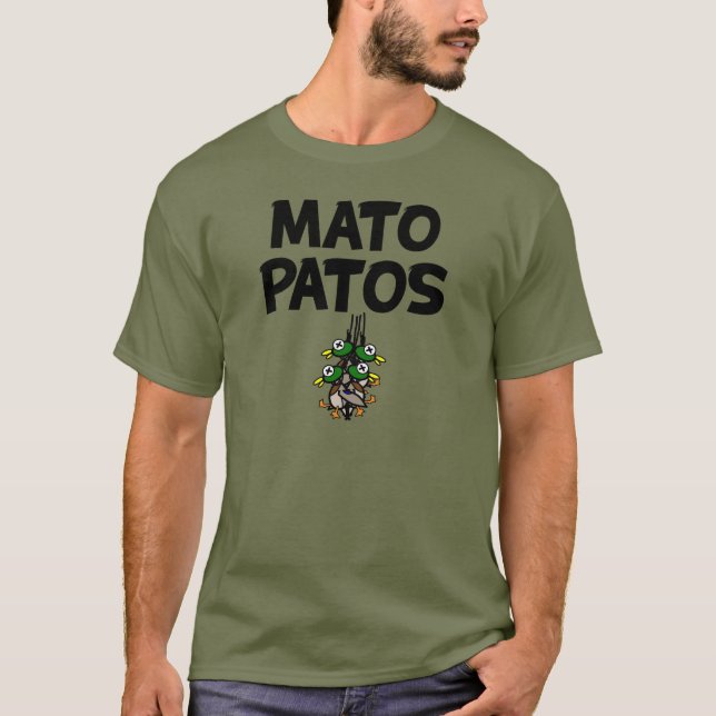 Mato Patos Logotyp T Shirt Anka Hunting (Framsida)