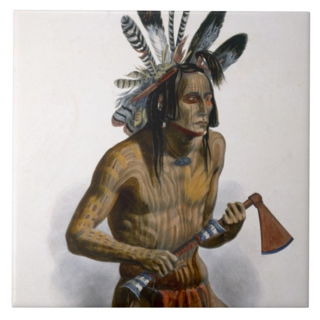 Mato-Tope som smyckas med gradbeteckningen av hans Kakelplatta (Framsidan)