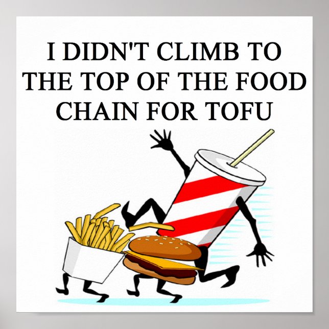 matpolis amti vegan-skämt poster (Framsidan)