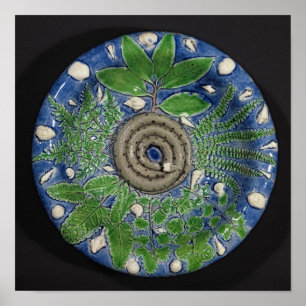 Maträtt Palissy Ware Poster