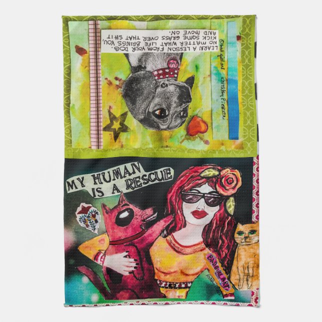 Maträtthandduk-hundar Kökshandduk (Vertikal)