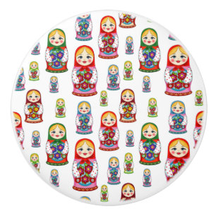 Matreshka mönster knopp