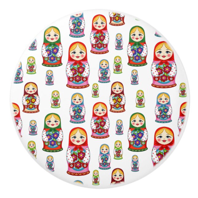 Matreshka mönster knopp (Framsidan)
