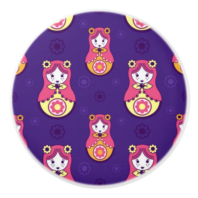 Matreshka mönster knopp (Framsidan)