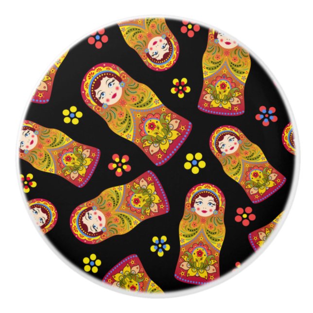 Matreshka mönster knopp (Framsidan)