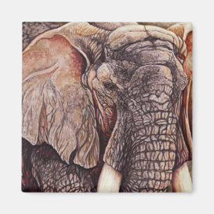 Matriarchen - afrikansk elefant magnet