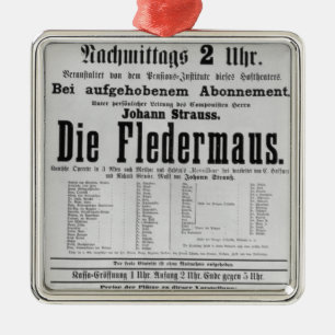 Matris Fledermaus för affischadvertizing av Johan Julgransprydnad Metall