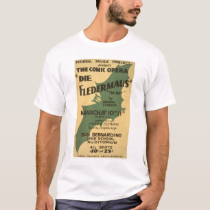 Matris Fledermaus Strauss 1938 WPA T Shirt