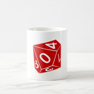 matris för decahedron d10 kaffemugg