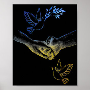 Matris för Ukraina, realistiskt par som innehar Hä Poster