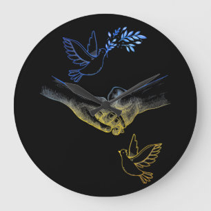 Matris för Ukraina, realistiskt par som innehar Hä Stor Klocka