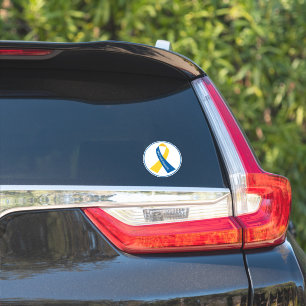 Matris för Ukrainas stöd Ribbon Vinyl Car Klistermärken
