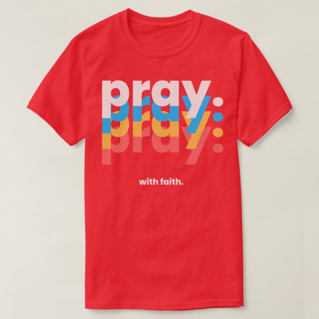 Matris med tro James 15 Bible Verse Reference T Shirt (Design framsida)
