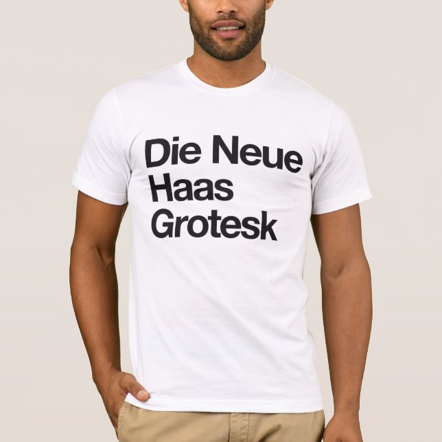 Matris Neue Haas Grotesk T-shirt (Framsida)